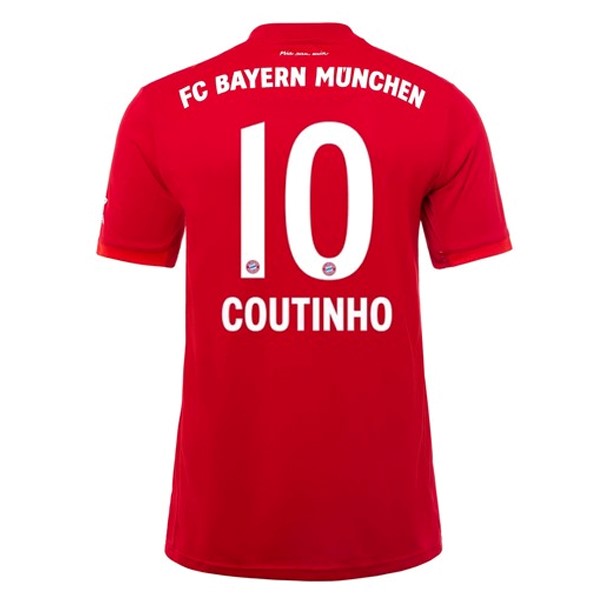 Camiseta Bayern Munich NO.10 Coutinho Primera equipación 2019-2020 Rojo